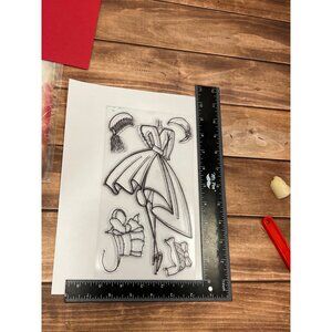 Dyan Reaveley's Dylusions Couture CLEAR Stamp Set-Night At The Opera DRESS